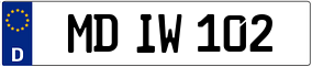 Trailer License Plate